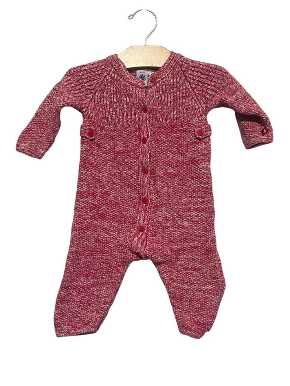 Petit Bateau Knit Romper Size 12 Months